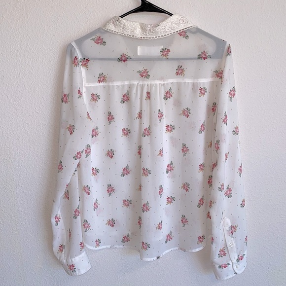 Abercrombie & Fitch Floral Button Front Blouse - Picture 2 of 2